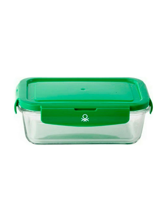 Benetton Rainbow Δοχείο Φαγητού Γυάλινο Πράσινο 840ml