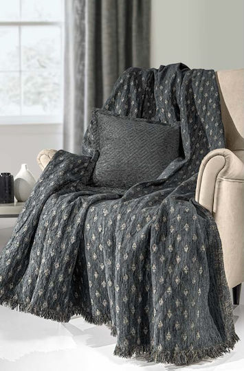 Guy Laroche Триместен диван Throw 2 Страни Intima 180x300см. Титан