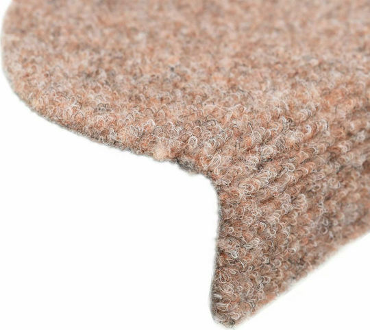 vidaXL Stair Mats Brown 56cm 132690 15pcs