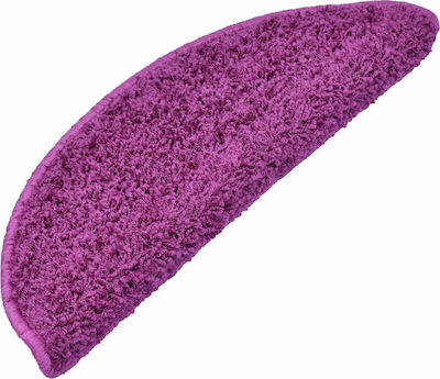 vidaXL Treppenstufenmatten Violet 65cm 133905 15Stück