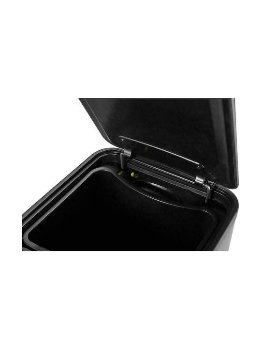 Eko Eco Slim Abfalleimer Recycling aus Edelstahl mit Pedal Silver Matt 40Es 1Stück