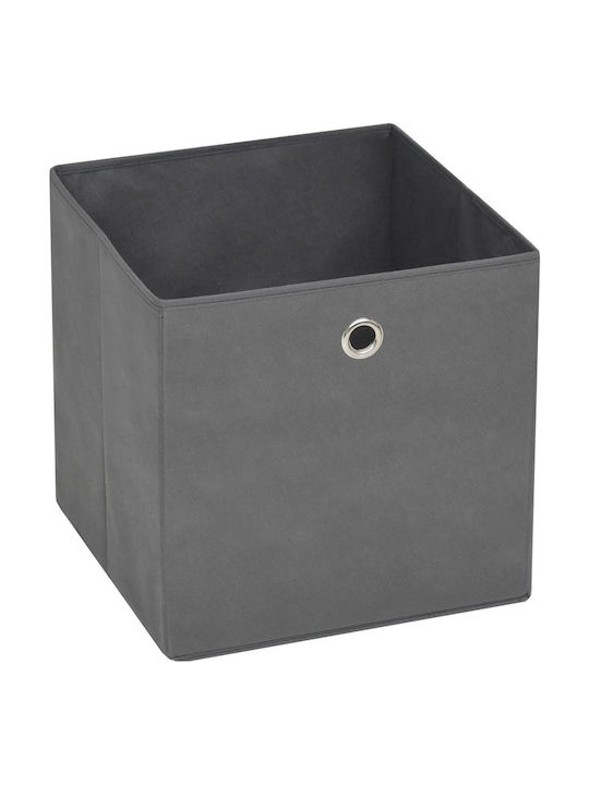 vidaXL Fabric Storage box Gray 28x28x28cm 10pcs