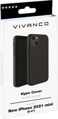 Vivanco Hype Umschlag Rückseite Silikon Schwarz (iPhone 13 Mini) 62831