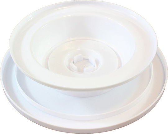 Cake Stand Rotating Plastic 28x28cm AG649 1pcs