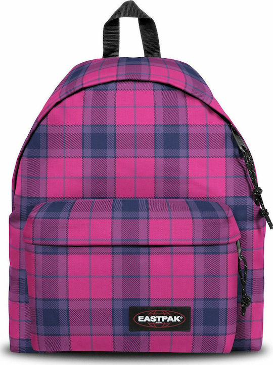 Eastpak Padded Pak'r Kariert Schulranzen Rucksack Junior High-High School in Fuchsie Farbe 24Es