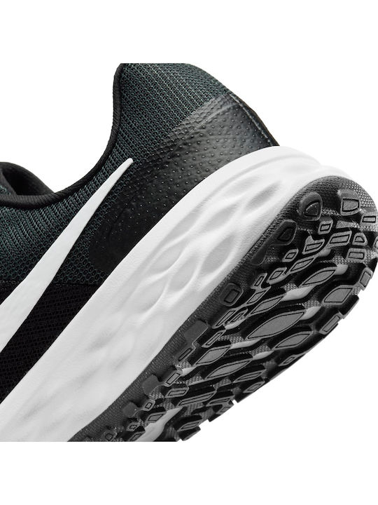 Revolution Revolution 6 Kids Sports Shoes Running with Laces Black / White / Dk Smoke Grey