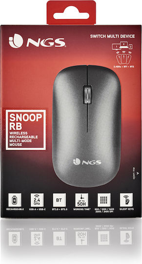 NGS SNOOP-RB Ασύρματο Bluetooth Ποντίκι Γκρι