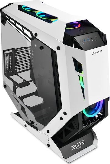 Sharkoon Elite Shark CA700 Gaming Midi Tower Κουτί Υπολογιστή με Πλαϊνό Παράθυρο Μαύρο
