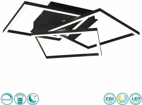 Trio Lighting Mobile Ceiling Mount Light 39cm Black with Integrated LED and Remote Control