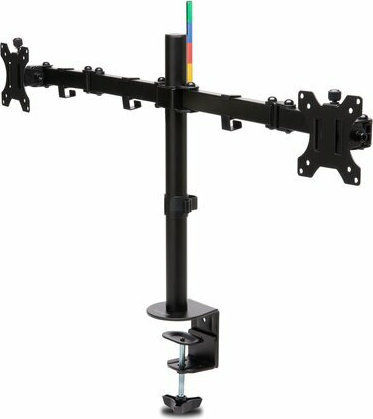 Kensington SmartFit Ergo Stand Desk Mounted for 2 Monitors up to 32" with Arm