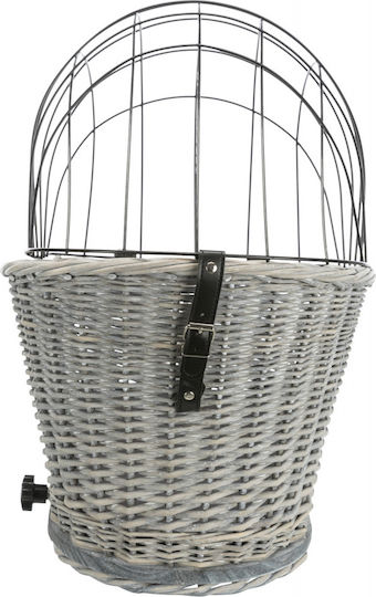 Trixie Waterproof Dog/Cat Carrying Gray Basket for 8kg Pets L35xW55xH49cm