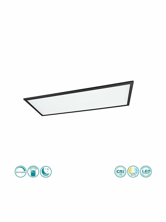 Trio Lighting Rectangular Recessed LED Panel 33.5W with Warm to Cool White Light 80x29.5cm