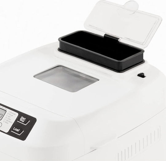 HKoenig Αρτοπαρασκευαστής 550W Χωρητικότητας 800gr με 12 Προγράμματα