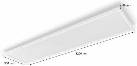Philips Surimu Rectangular Recessed LED Panel 100W with Cool White Light 6500K