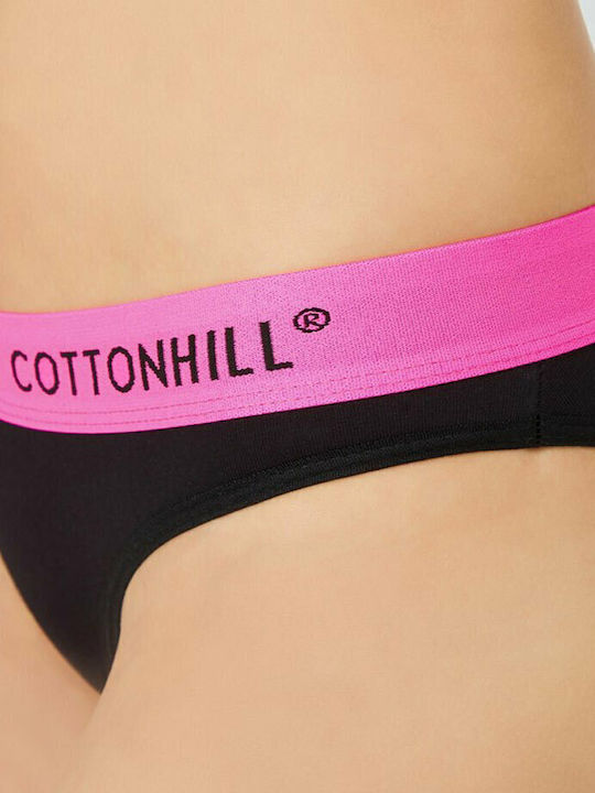 Βαμβακερό Γυναικείο Slip Μαύρο