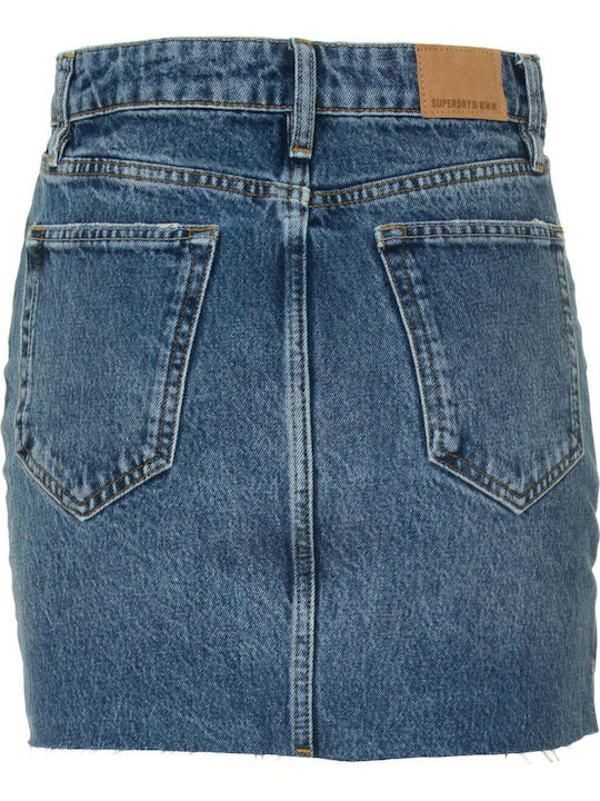 Denim Mini Rock Blau