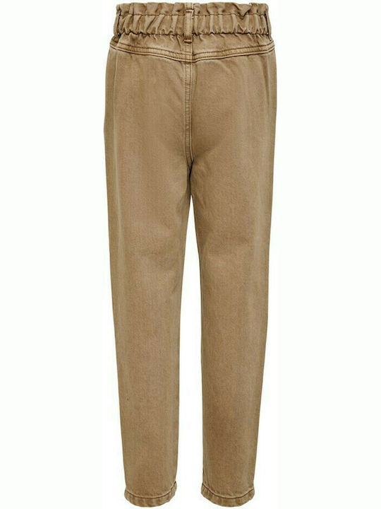 Kids Only Girls Denim Trouser Beige