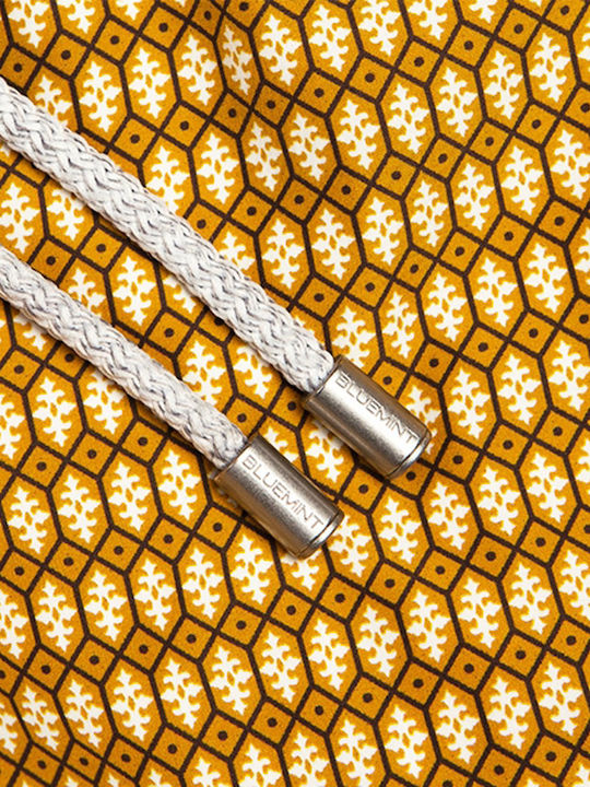 Men's Swimwear Shorts Yellow with Patterns