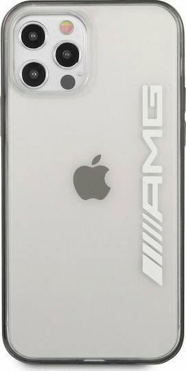 AMG Mettalic Black Edges Back Cover Σιλικόνης Διάφανο/Μαύρο (iPhone 12 Pro Max)