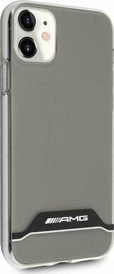 AMG Horizontal Stripes Back Cover Σιλικόνης Γκρι (iPhone 11)