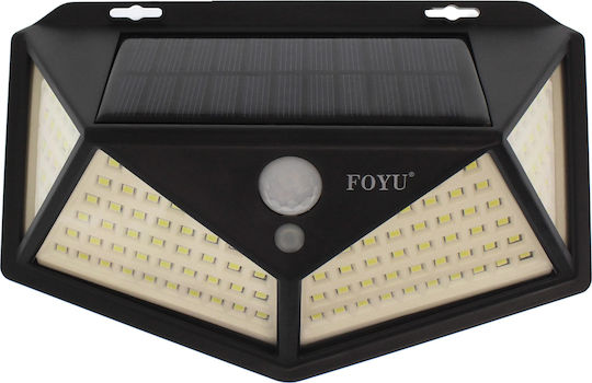Ideahellas Wall Mounted Solar Light 30W 700lm Cold White 6500K with Motion Sensor IP65 18cmx5.5cmx12cmcm