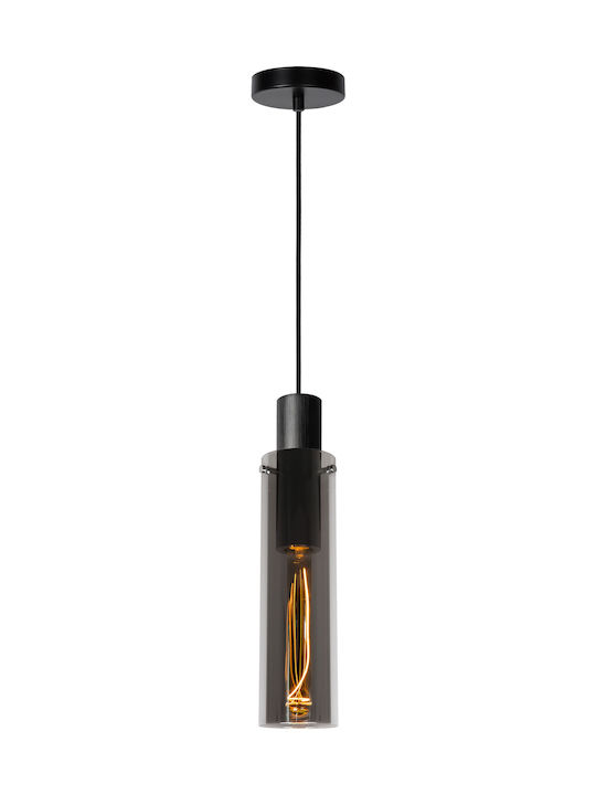 Lucide Lightning Orlando Pendant Light Single-Light for Socket E27 Black