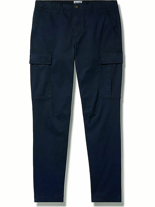 Παντελόνι Cargo Ελαστικό σε Relaxed Εφαρμογή Navy Μπλε