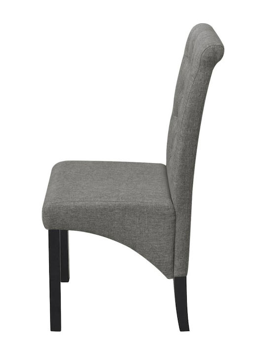 Dining Room Fabric Chair Light Gray 42x57x95cm 2pcs