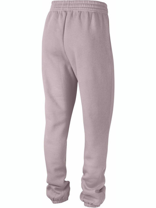 Sportswear Essential Women's High Waist Jogger Sweatpants Pink Fleece