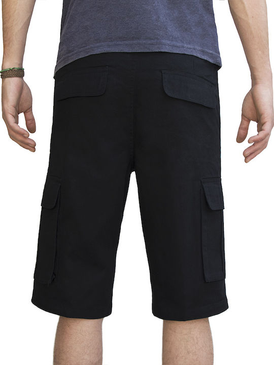 Shop More 003 Herrenshorts Cargo Schwarz