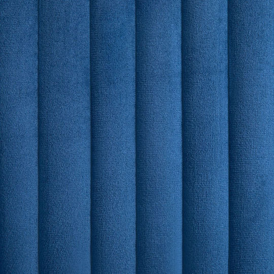 Dining Room Velvet Armchair Blue 61x61x84cm 2pcs