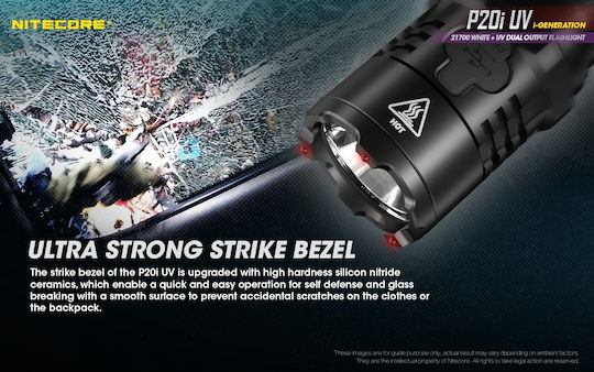 NiteCore LED UV IP68 с Максимална Яркост 1800лм Precise P20i Черен