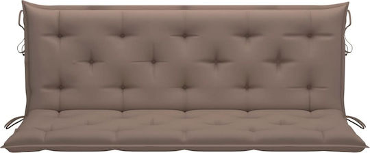 vidaXL Gartenstuhlkissen Mit Rückenlehne Taupe 150x50cm