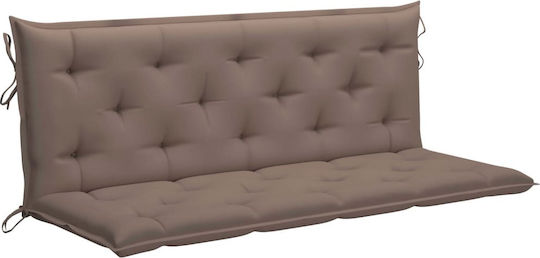 vidaXL Gartenstuhlkissen Mit Rückenlehne Taupe 150x50cm