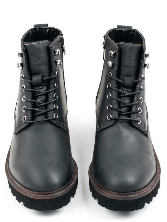 Jadon Leather Black Boots