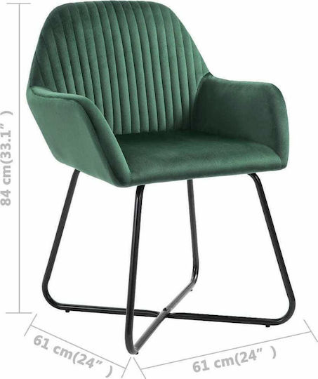 Stühle Speisesaal Green 4Stück 61x61x84cm