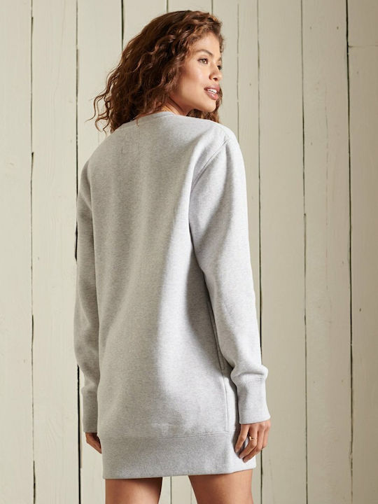Pride In Craft Mini Αθλητικό Φόρεμα Μακρυμάνικο Glacier Grey Marl
