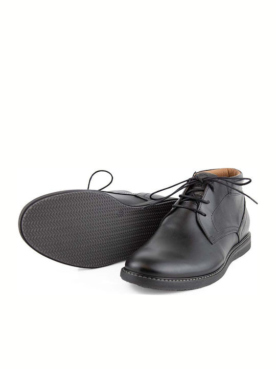 Leder Schwarz Herrenstiefel