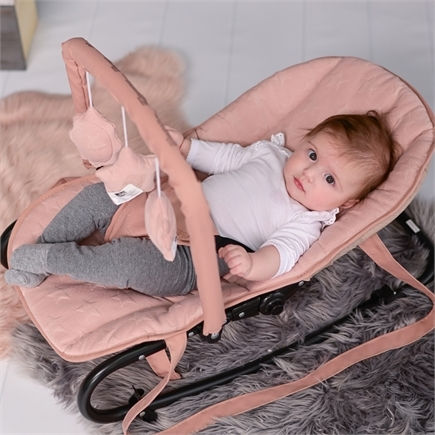 Lorelli Manual Baby Relax Eliza Luxe Cool Grey Stars for Child up to 9kg