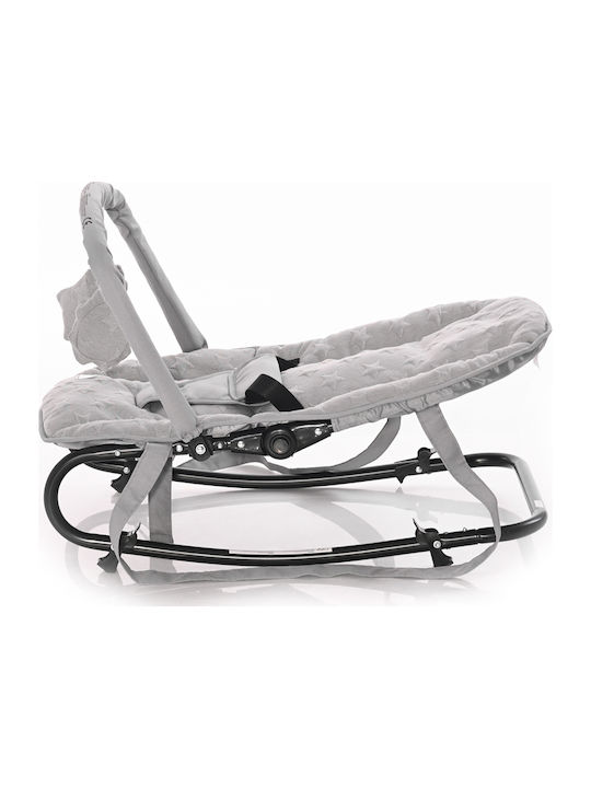 Lorelli Manual Baby Relax Eliza Luxe Silver Blue Stars for Child up to 9kg