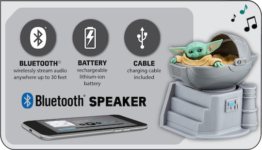 eKids Star Wars: The Child Ηχείο Bluetooth Ασημί