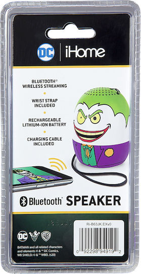 eKids Joker Ηχείο Bluetooth με Διάρκεια Μπαταρίας έως 3 ώρες Μωβ