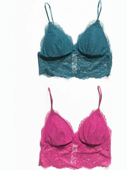 Dorina Thrive Bralette Σουτιέν Petrol/Fuchsia 2Pack