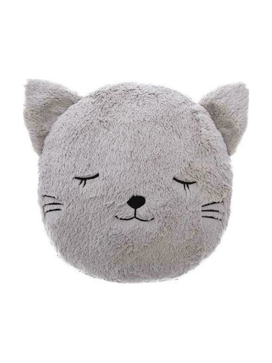 Crib Decorative Pillow Cat Gray 28x28cm
