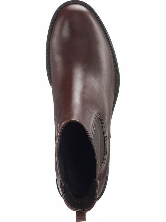 Leder Stiefeletten Damen Braun