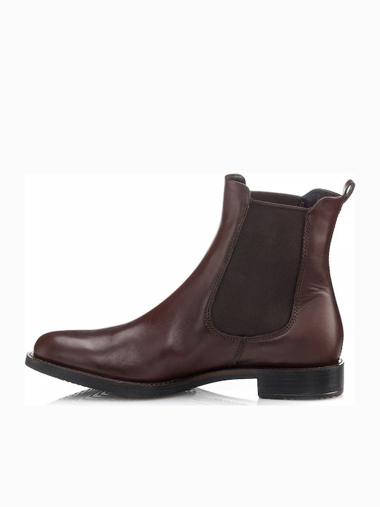 Leder Stiefeletten Damen Braun