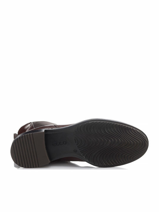 Leder Stiefeletten Damen Braun