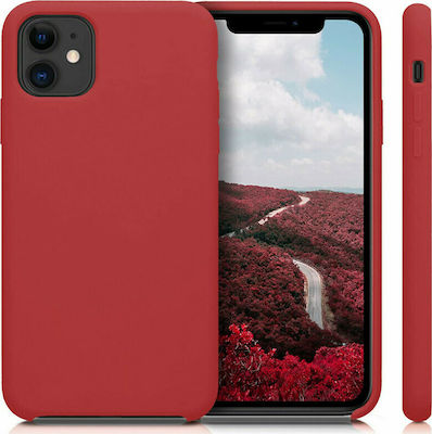 KWmobile Rubber Silicone Back Cover Rococo Red (iPhone 11)