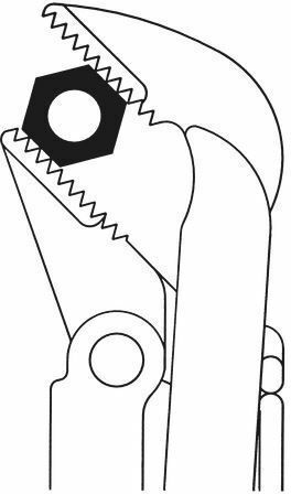 Wurth Plumbing Pliers 1" 314mm 45°