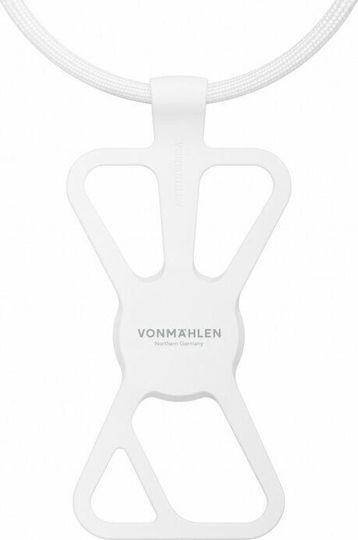Vonmählen Universal Силиконова Мрежа Каишка за китката за мобилни телефони Бял R100P0004